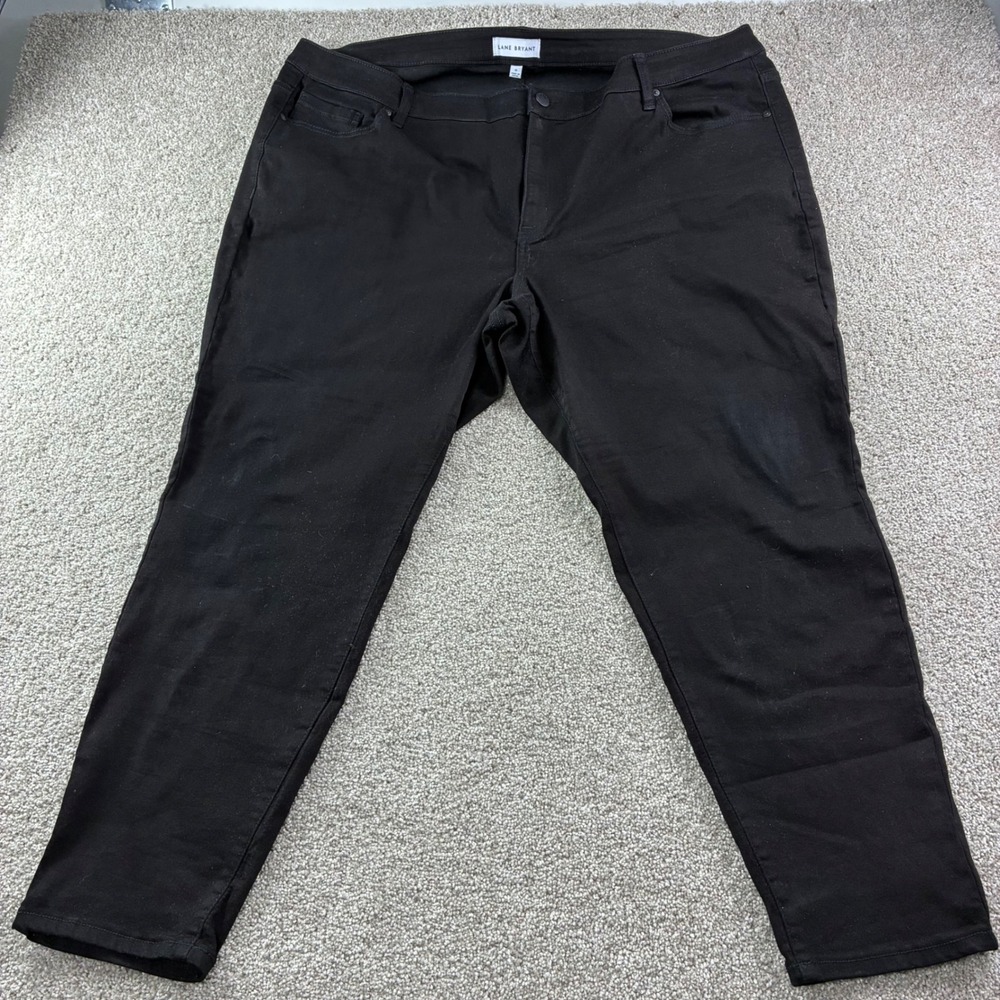 Lane Bryant Womens Plus 26 Black Mid Rise Skinny Jeans Flex Magic Denim Boho